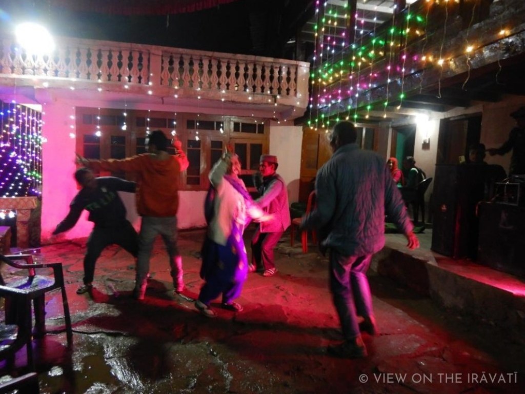 Late night dancing at Gaddi marriage.