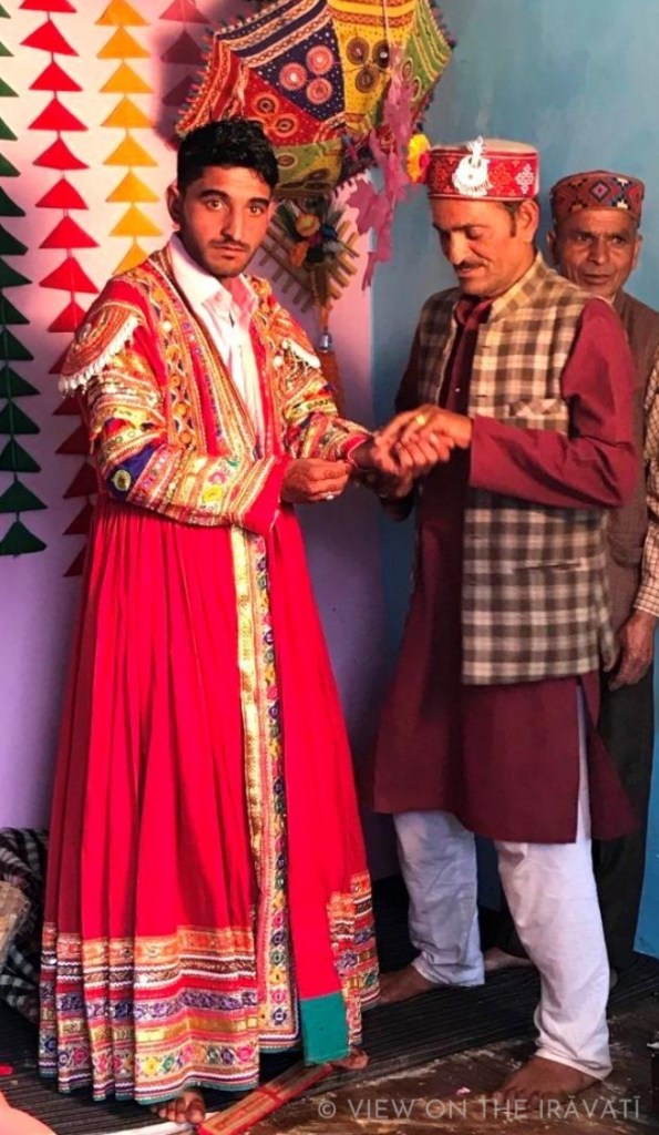 Gaddi groom in olancha, front. 