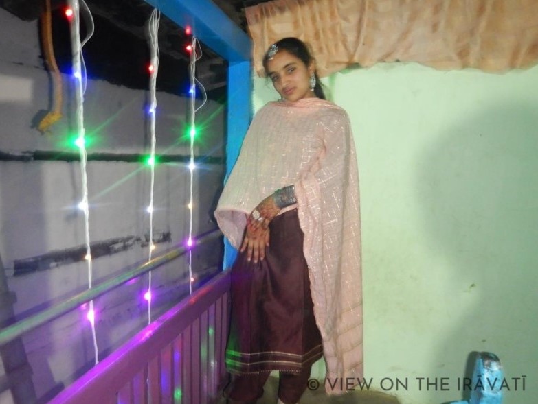 Gaddi girl posing for a picture