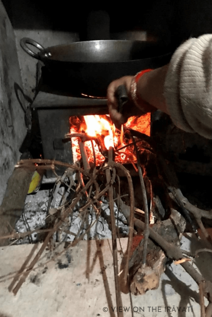 chula, or wood burning stove