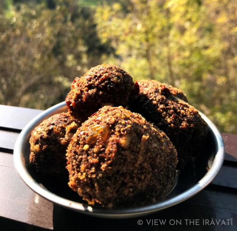 Indian flax sweets alsi laddu