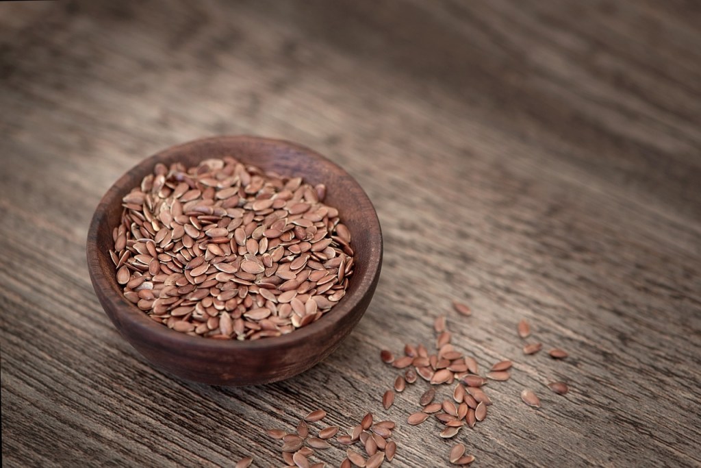 flax seeds stock image